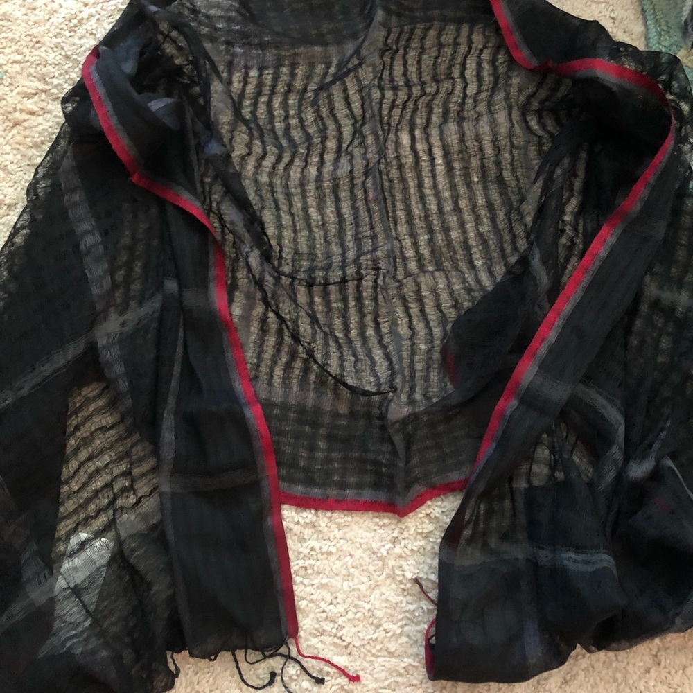 Eileen Fisher Linen Cashmere Scarf NWT